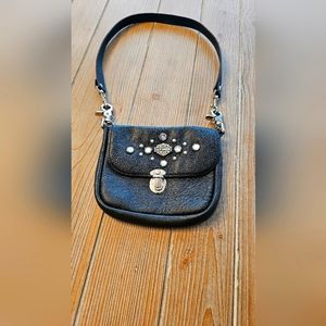 Harley Davidson Blk Leather hipbag (New)